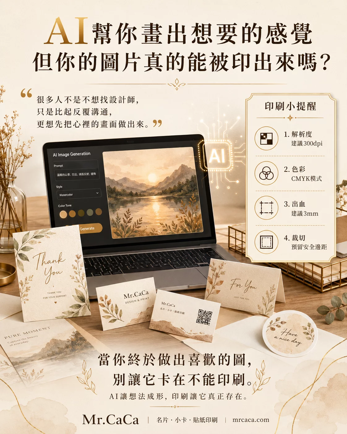 AI 已經懂你了，但你的圖片真的能被印出來嗎？