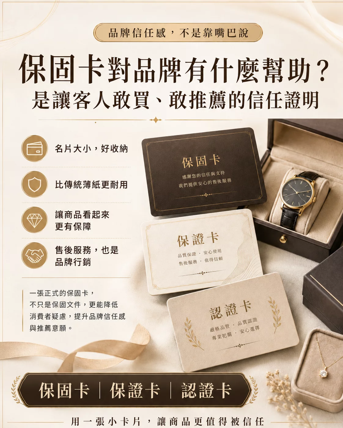 保固卡對品牌有什麼幫助？是讓客人敢買、敢推薦你的信任證明